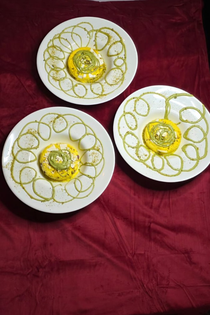 Ziba Restaurant’s Traditional saffron and rose water ice cream, often with pistachios and frozen 
cream flakes.